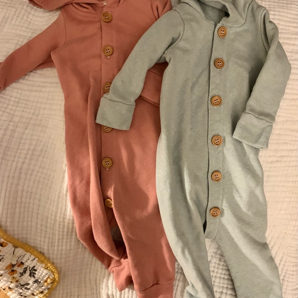 Lulu & Roo hooded romper bundle